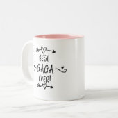 Beste Gaga je Zweifarbige Tasse (Vorderseite Links)