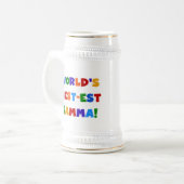 Beste Gamma-Helligkeits-Geschenke der Welt Bierglas (Vorderseite Links)