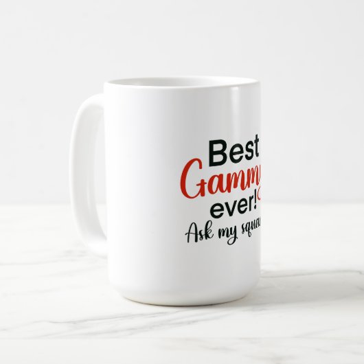 Beste Gammy-Ever Kaffeetasse (Vorderseite Links)