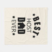 Beste Gastgeberin je glückliche Väter Tagesgeschen Fleecedecke (Vorderseite (Horizontal))