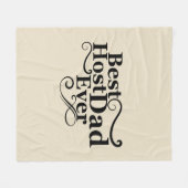 Beste Gastgeberin je glückliche Väter Tagesgeschen Fleecedecke (Vorderseite (Horizontal))