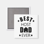 Beste Gastgeberin je glückliche Väter Tagesgeschen Magnet (Vorderseite/Rückseite)
