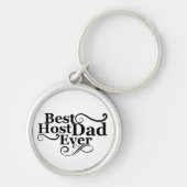 Beste Gastgeberin je glückliche Väter Tagesgeschen Schlüsselanhänger (Vorne)