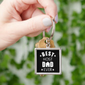 Beste Gastgeberin je glückliche Väter Tagesgeschen Schlüsselanhänger (Hand)