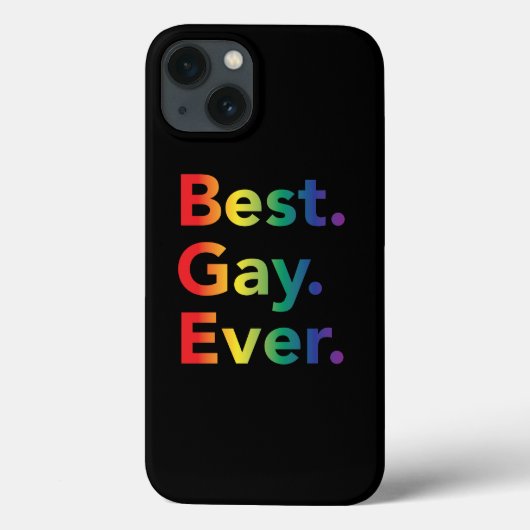 Beste Gay Ever LGBT Rainbow Flag iPhone Case (Rückseite)