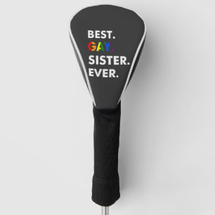 Beste Gay Sister je Funny LGBT Rainbow Pride Gesch Golf Headcover