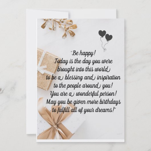 beste Geburtstagskurse  Einladung (Rückseite)