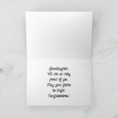 Beste geklappte Grußkarte für den Abschluss Karte (Innenseite)