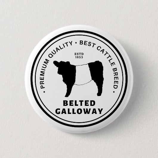 Beste gelb Galloway Rasse Abzeichen Belohnungen Button (Vorderseite)