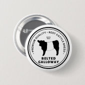 Beste gelb Galloway Rasse Abzeichen Belohnungen Button (Vorne & Hinten)