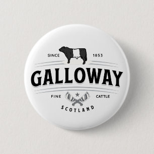 Beste gelb Galloway Rasse Abzeichen Belohnungen Button