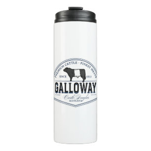 Beste gelb Galloway Rasse Abzeichen Belohnungen Thermosbecher