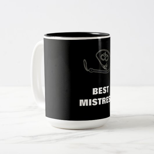 BESTE GELIEBTE ZWEIFARBIGE TASSE (Vorderseite Links)