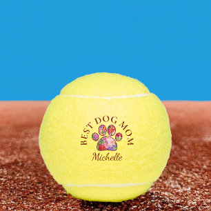 Beste Geschenk für Hunde-Mamas - Muttertag Florale Tennisbälle
