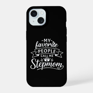 Beste Geschenk für Stiefmutter von süßer Patchwork iPhone 15 Hülle