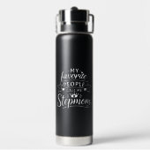 Beste Geschenk für Stiefmutter von süßer Patchwork Trinkflasche (Hinten)