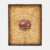 Beste Geschenke für Fußball-Coach, ALLE Unterschri Fleecedecke (Vorderseite)