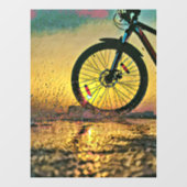 Beste Geschenke für Radfahrer Fensteraufkleber (Blatt)