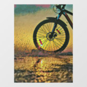 Beste Geschenke für Radfahrer Fensteraufkleber (Blatt)