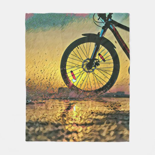 Beste Geschenke für Radfahrer Fleecedecke (Vorderseite)