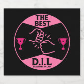 Beste Geschenke von "Daughter-in+law" Schaumweinetikett (Einzelnes Label)