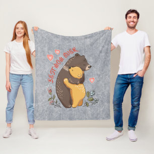 Beste Geschenkidee für Mama, niedliches Muttertags Fleecedecke