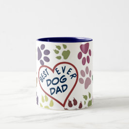 Beste Geschenkidee je Vater Tasse - Heart Paws Dog