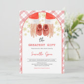 Beste Geschenksäulendusche Einladung (Stehend Vorderseite)