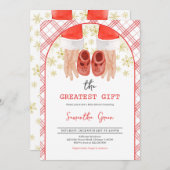 Beste Geschenksäulendusche Einladung (Vorne/Hinten)