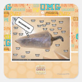 Beste Geschenkveranstaltung Quadratischer Aufkleber (Vorderseite)