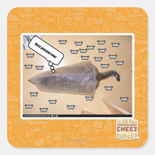 Beste Geschenkveranstaltung Quadratischer Aufkleber (Vorderseite)