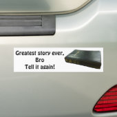 Beste Geschichte je, Bro Bibel Autoaufkleber (Auf Auto)