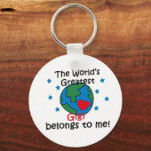 Beste Gigi gehört mir Schlüsselanhänger (Vorderseite)