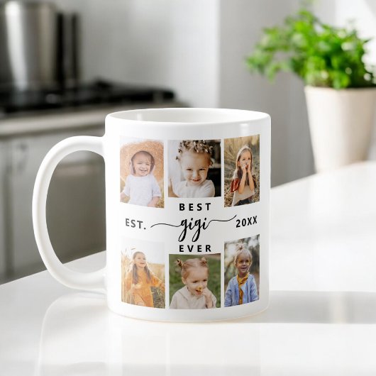 Beste GiGi je - Grandchildren FotoCollage Kaffeetasse