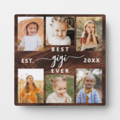 Beste GiGi je - Großkinder Holzfoto Collage Fotoplatte (Vorderseite)