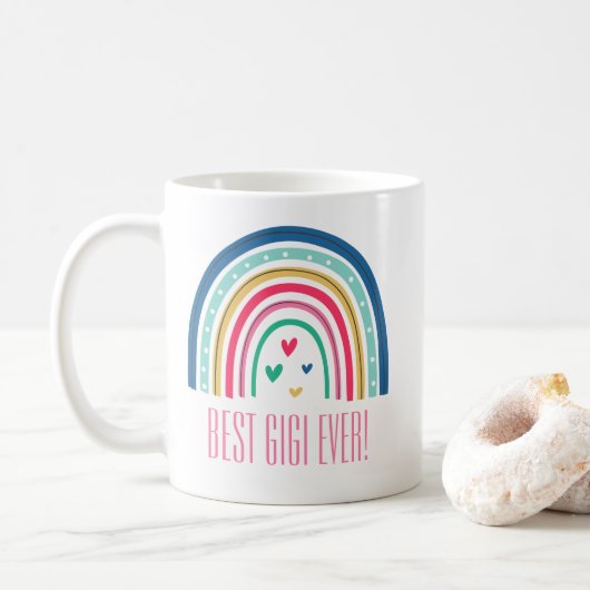Beste Gigi je Rainbow Kaffeetasse (Mit Donut)