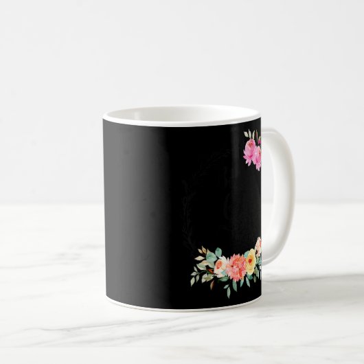 Beste Gigi je Women Blumendekoration Oma Kaffeetasse (VorderseiteRechts)