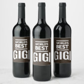 Beste Gigi Weinetikett (Flaschen)