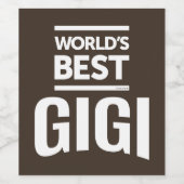 Beste Gigi Weinetikett (Einzelnes Label)