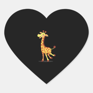 Beste Giraffe Kunst für Männer Frauen Erwachsene G Herz-Aufkleber