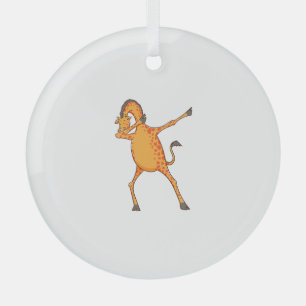 Beste Giraffe Kunst für Männer Frauen Erwachsene G Ornament Aus Glas