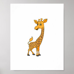 Beste Giraffe Kunst für Männer Frauen Erwachsene G Poster