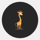 Beste Giraffe Kunst für Männer Frauen Erwachsene G Runder Aufkleber (Vorderseite)