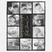 Beste Glamma je Gold Glitzer 10 FotoCollage Fleecedecke (Vorderseite)