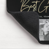 Beste Glamma je Gold Glitzer 6 Collage Chic Mousepad (Ecke)