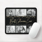 Beste Glamma je Gold Glitzer 6 Collage Chic Mousepad (Mit Mouse)