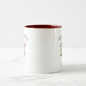 Beste Godmutter je Wasserfarben Floral Custom Zweifarbige Tasse (Mittel)