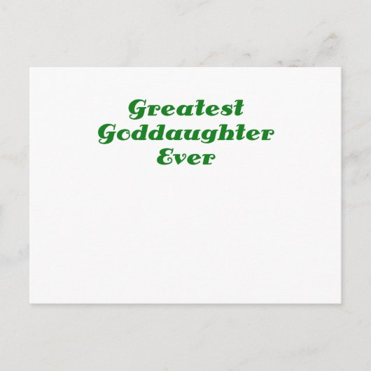 Beste Godtochter je Postkarte (Vorderseite)