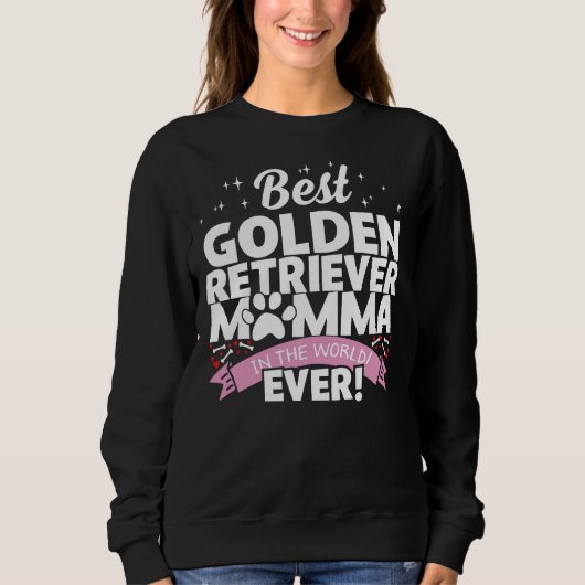 Beste Golden Retriever Mama Sweatshirt (Vorderseite)