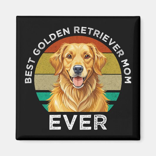 Beste Golden Retriever-Mutter überhaupt Magnet (Vorne)